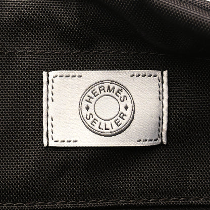 Hermes Canvas The Grooming Bag Rouge H Chocolat 7 of 12