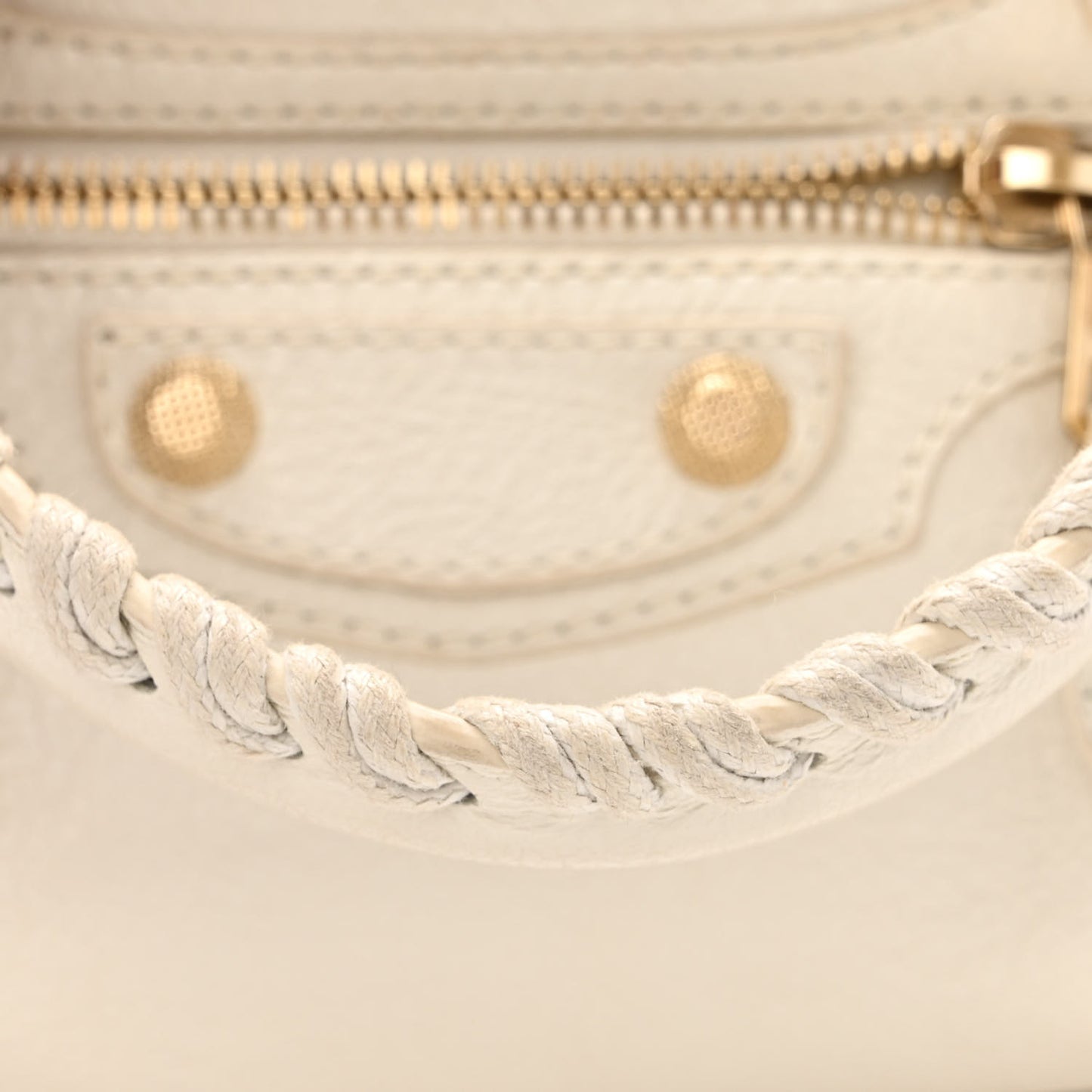 Agneau Giant 12 Gold Hardware S City White