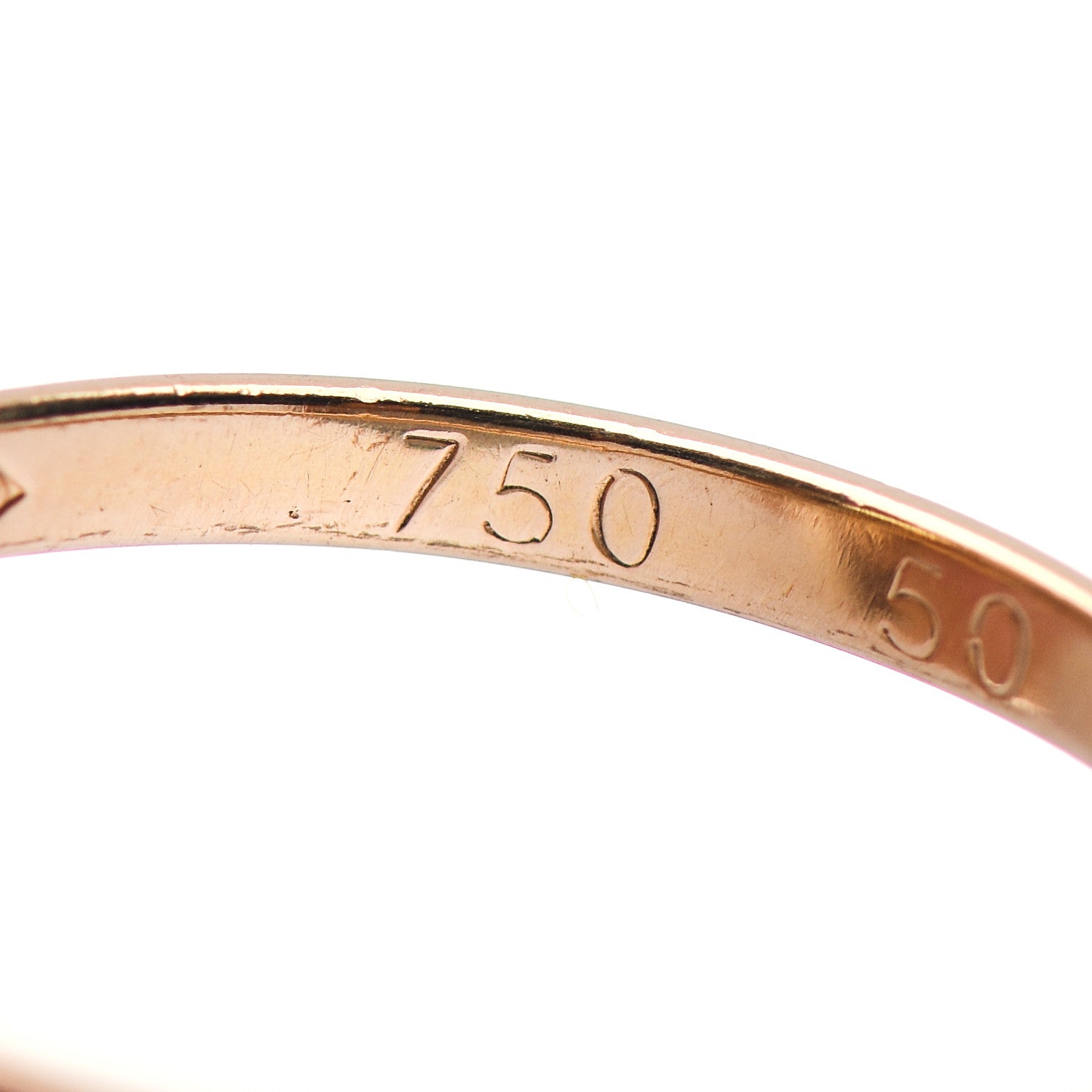 Cartier 18K Pink Yellow White Gold Extra Small Les Must De Cartier Trinity Ring 50 5.25 4 of 4