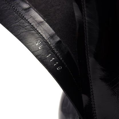 Louis Vuitton Patent Silhouette Ankle Boots 38 Black 10 of 10