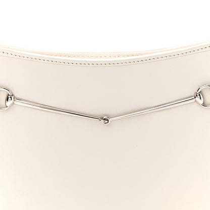 Gucci Calfskin Horsebit Slim Shoulder Bag White 8 of 10