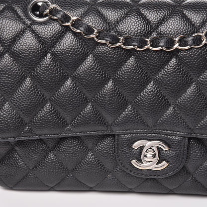 Chanel Caviar Quilted Medium Double Flap Black 13 of 14