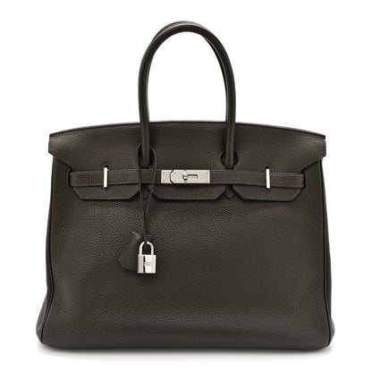 Hermes Togo Birkin 35 Vert Bronze 1 of 23