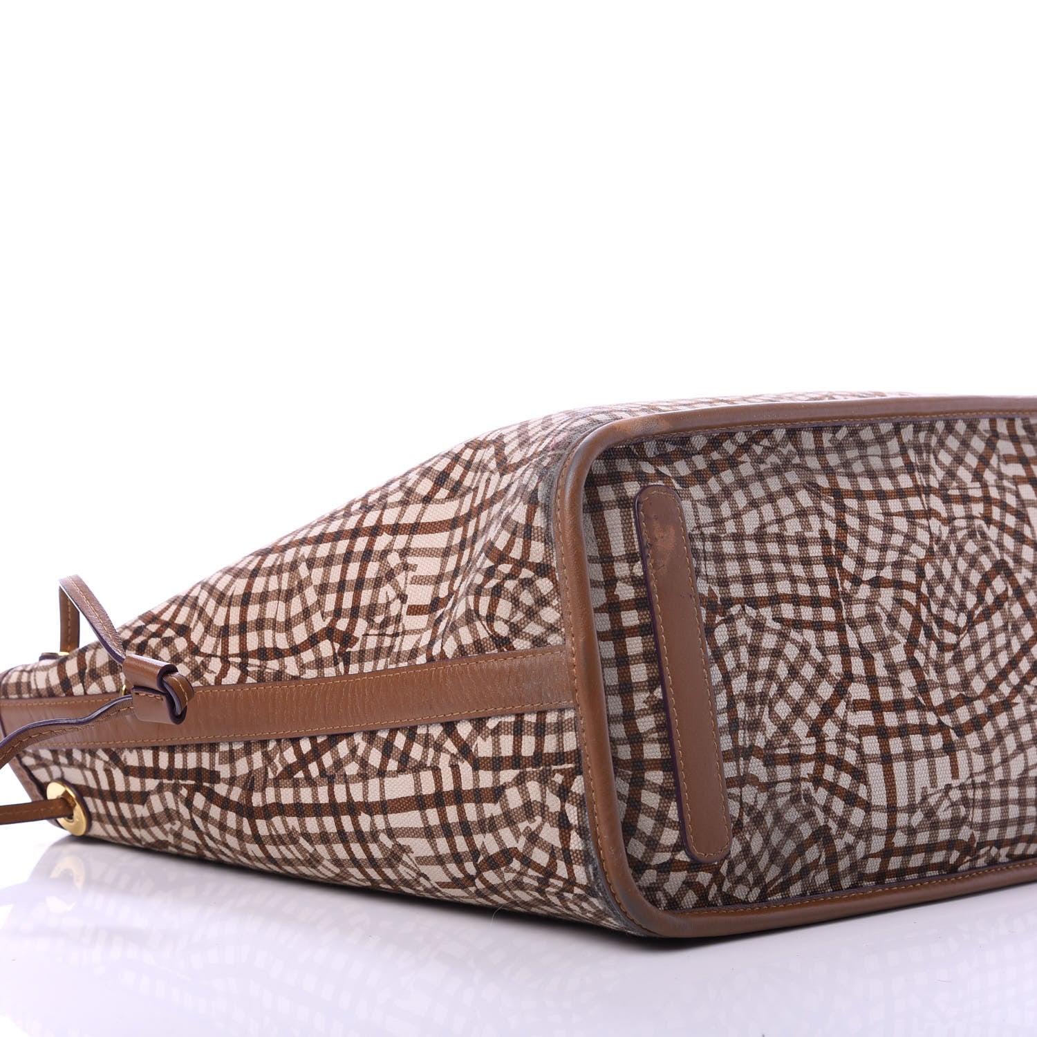 MCM Visetos Medium Liz Reversible Shopper Tote Cognac 13 of 17