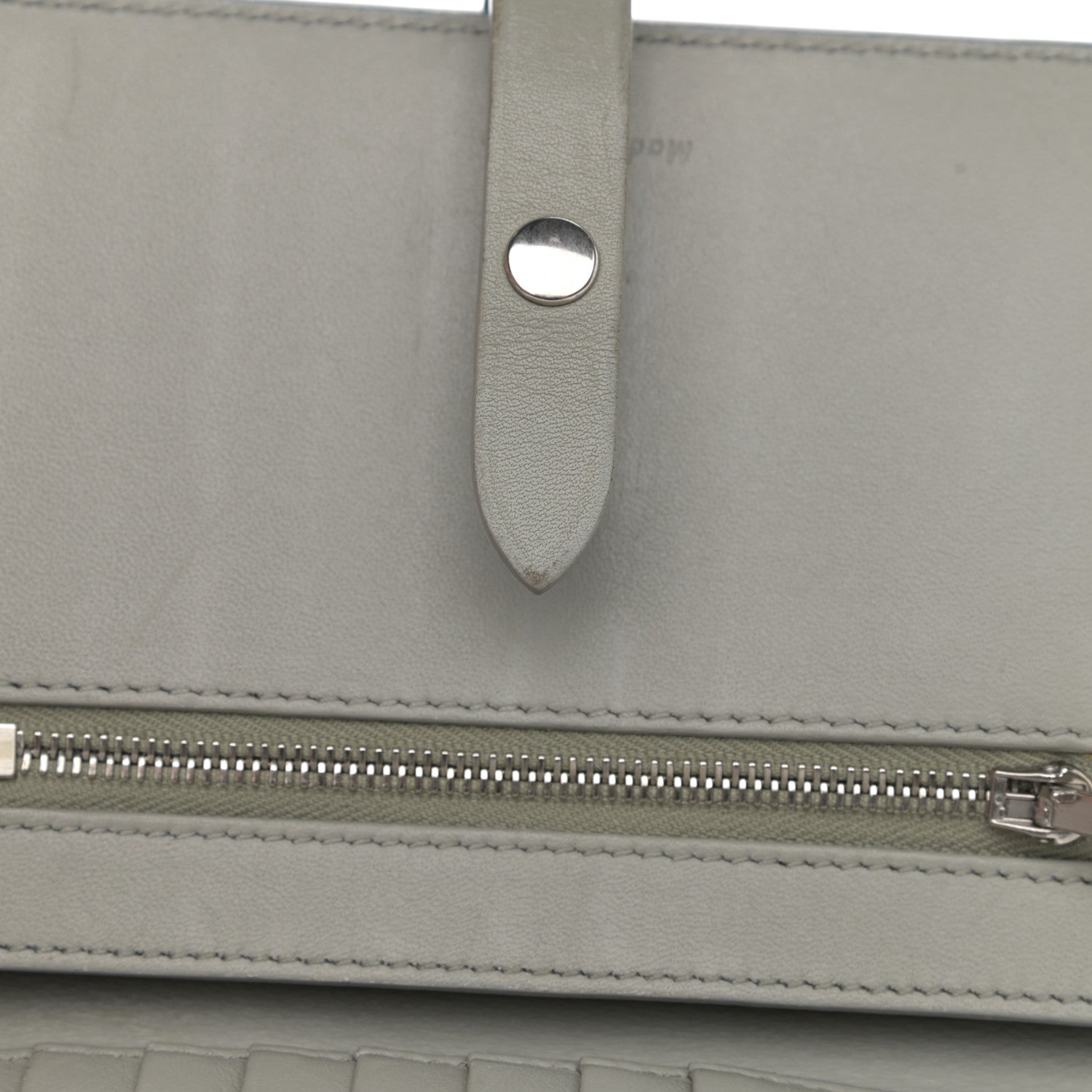 Celine Grained Calfskin Medium Multifunction Strap Wallet Cloud 10 of 11