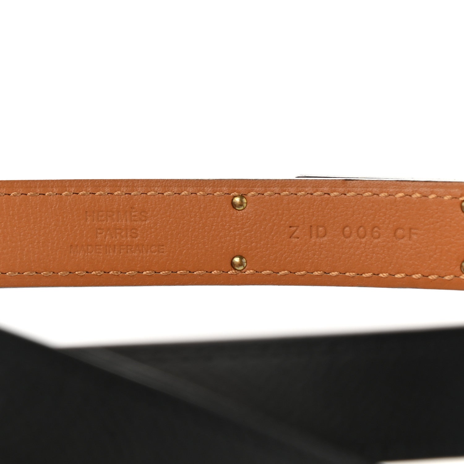 Hermes Epsom Kelly Belt Black 3 of 4