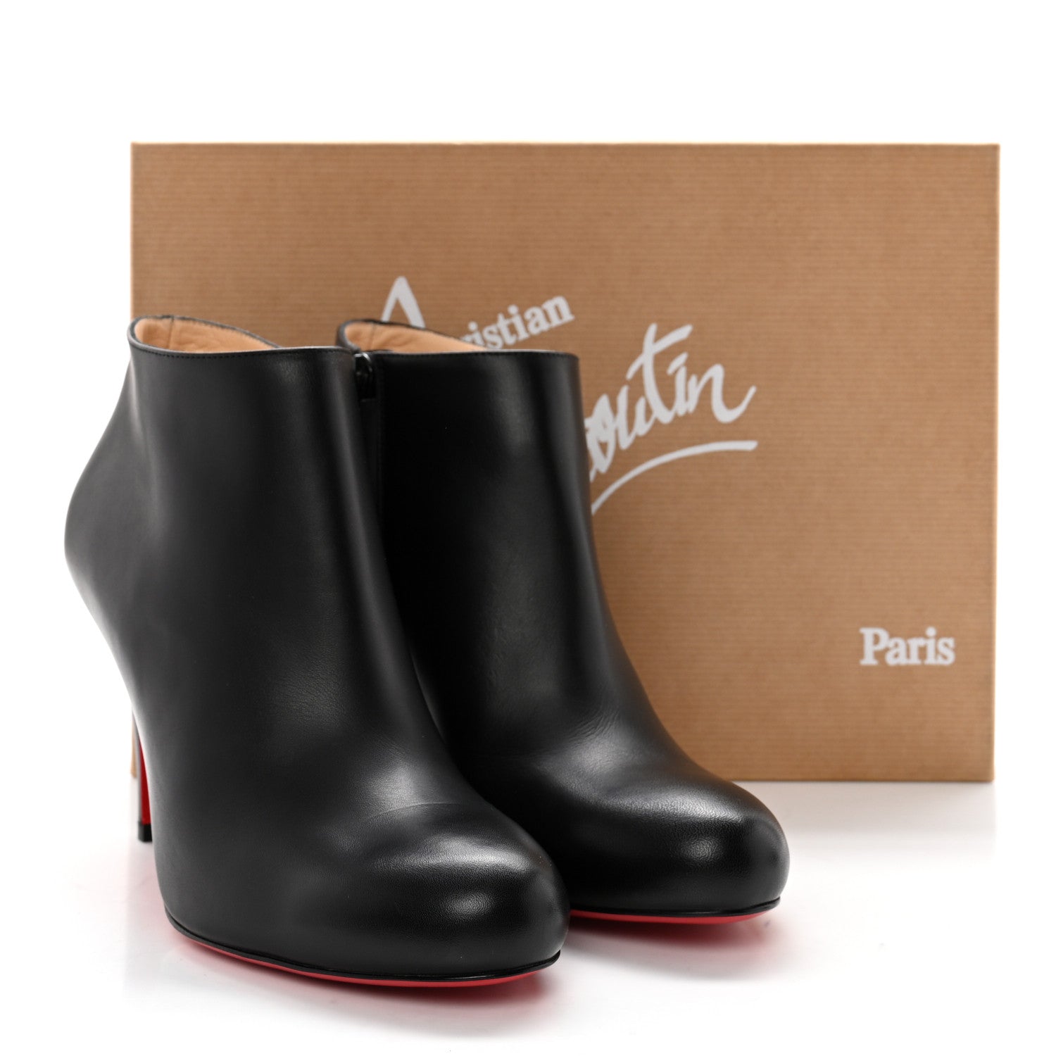 Christian Louboutin Calfskin Belle 85 Ankle Boots 35.5 Black 7 of 7