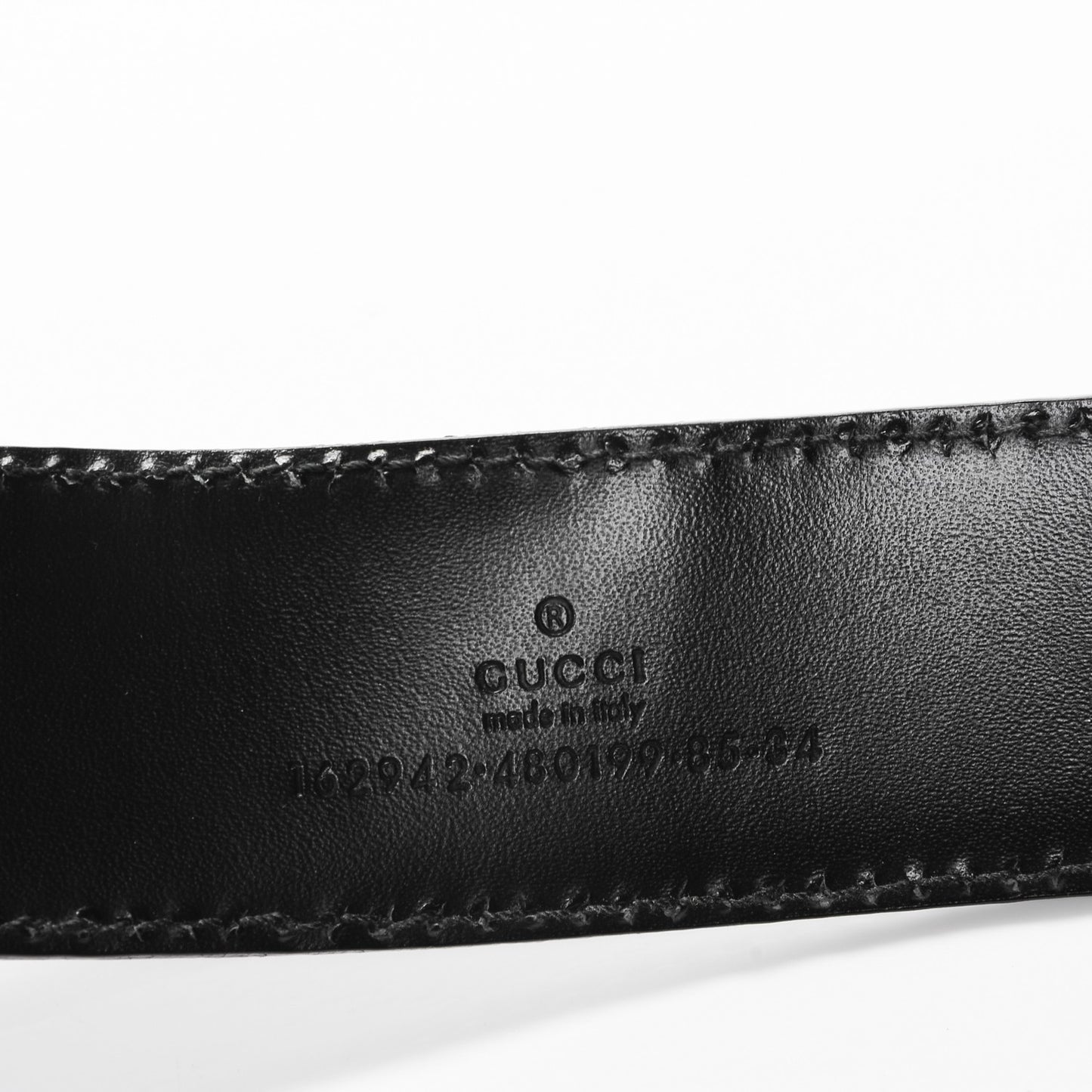 Guccissima Horsebit Buckle Belt 85 34 Black