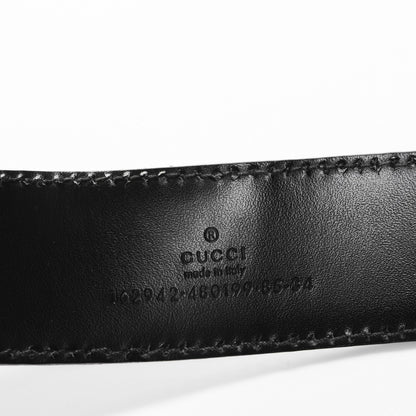 Gucci Guccissima Horsebit Buckle Belt 85 34 Black 4 of 6