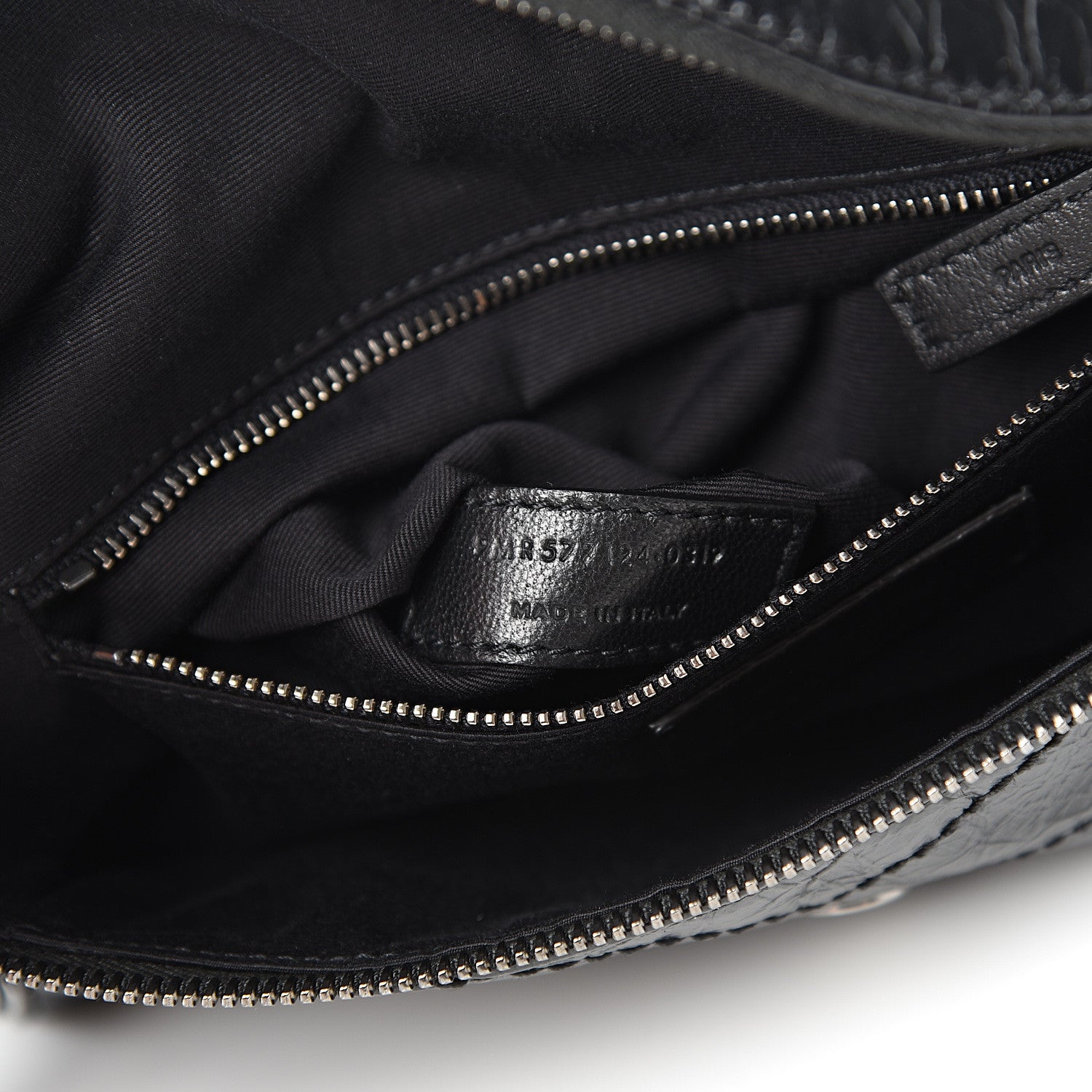 Saint Laurent Crinkled Calfskin Matelasse Monogram Niki Body Bag Black 6 of 8
