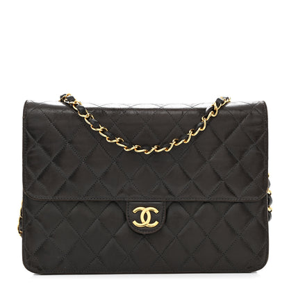 Chanel Lambskin Quilted Medium Single Flap Brown 1 of 11
