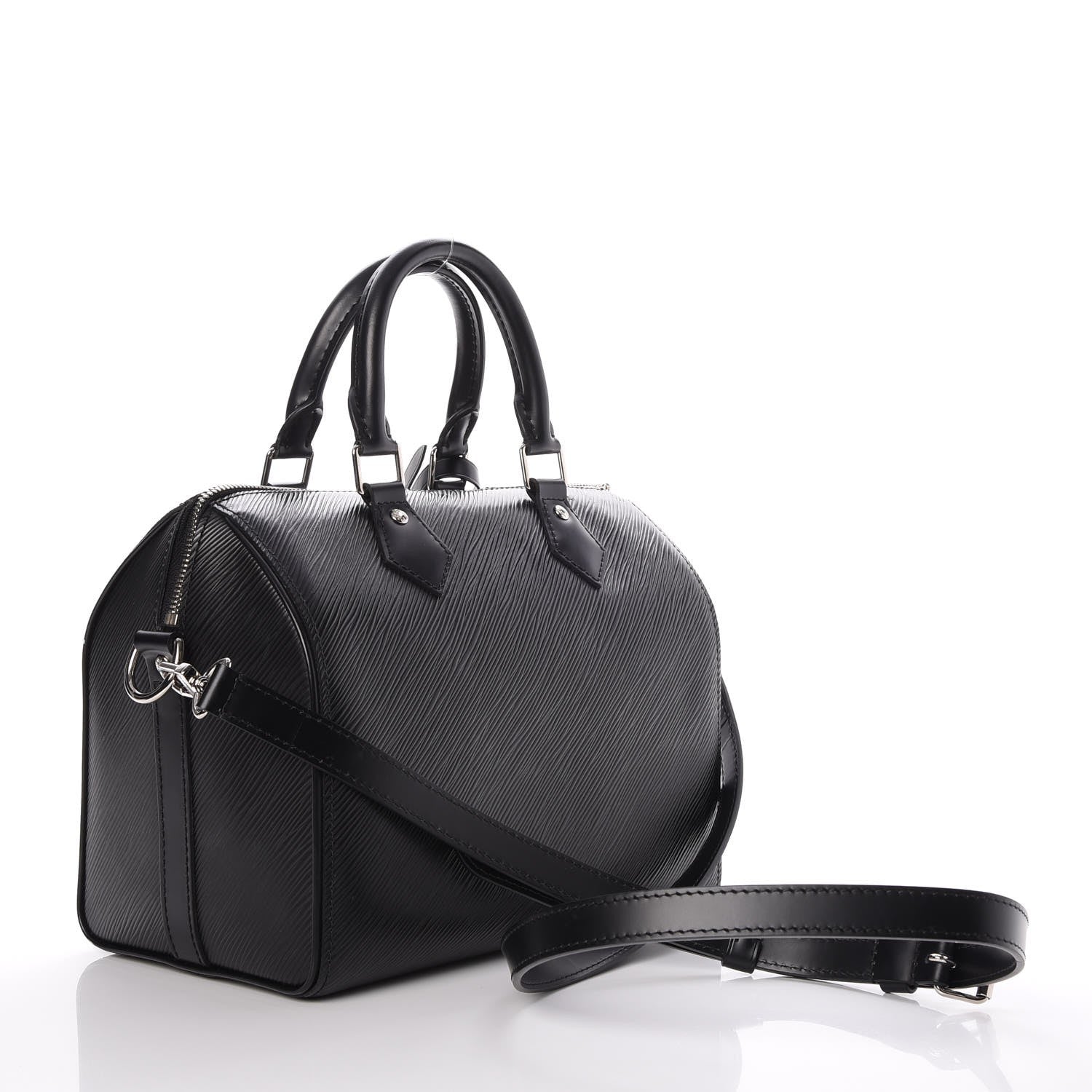 Louis Vuitton Epi Speedy Bandouliere 25 Black 3 of 8
