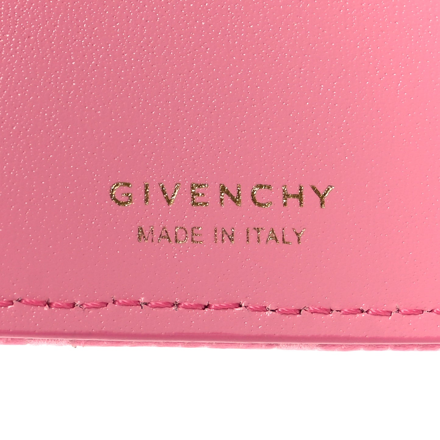 Coated Canvas Logo 4G Cut Zip Card Holder Pink