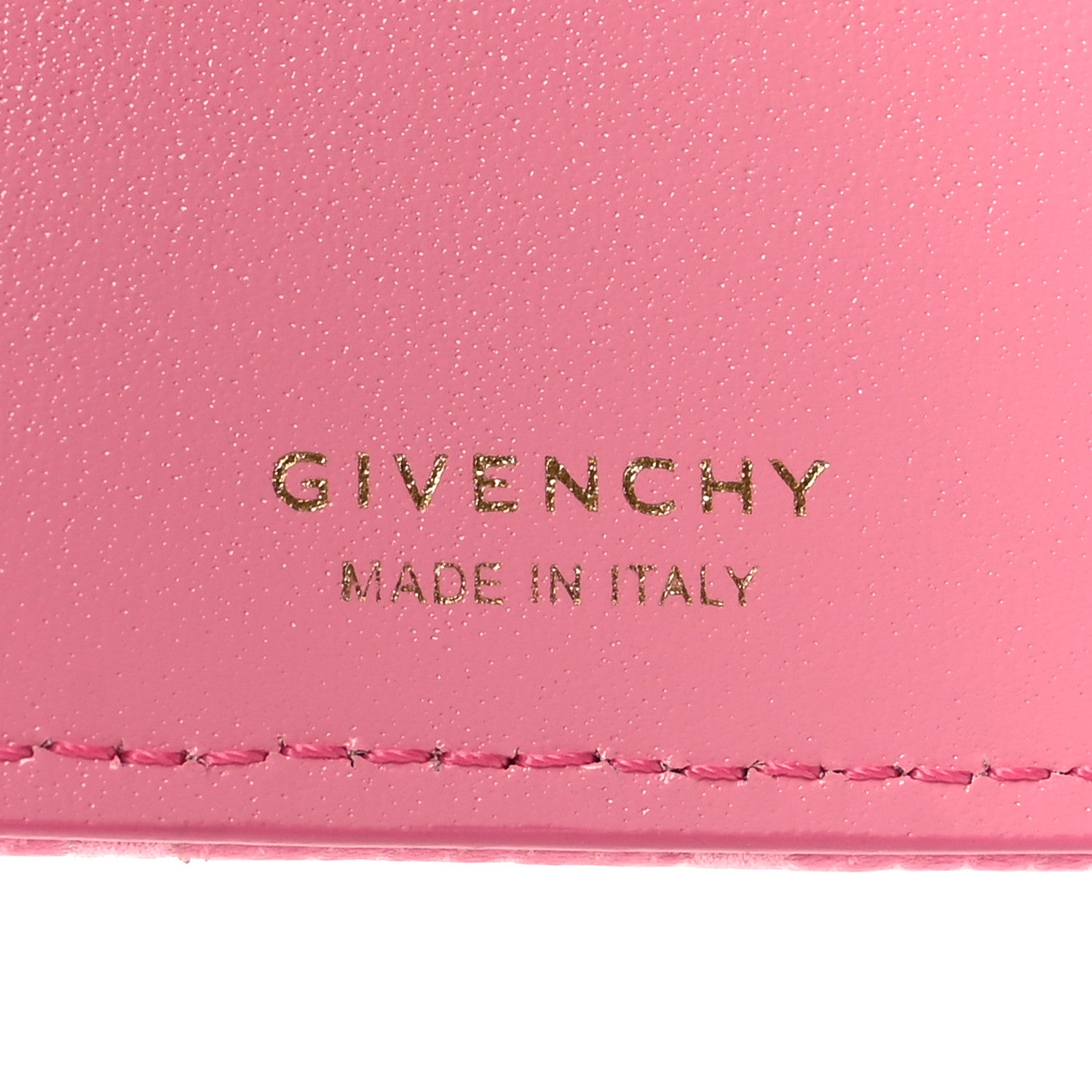 Givenchy Coated Canvas Logo 4G Cut Zip Card Holder Pink 6 of 8