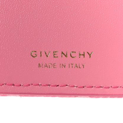 Givenchy Coated Canvas Logo 4G Cut Zip Card Holder Pink 6 of 8