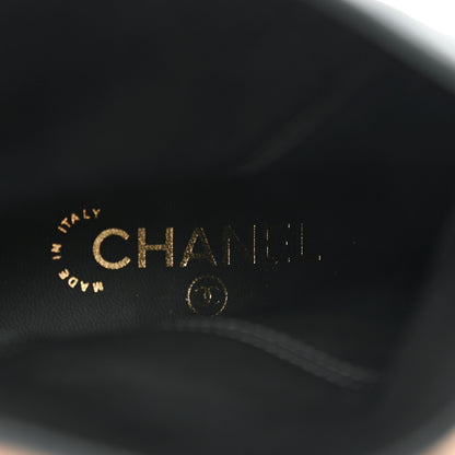 Chanel Suede CC Short Boots 41 Blue 6 of 8