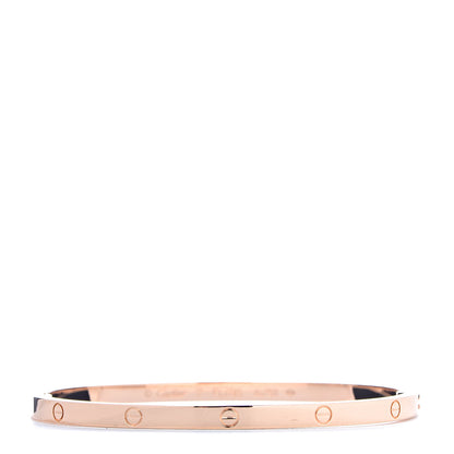 Cartier 18K Pink Gold Small LOVE Bracelet 17 1 of 5
