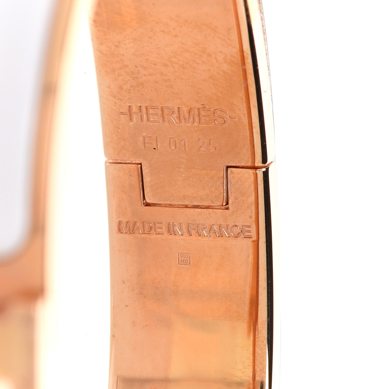 Hermes Enamel Narrow Clic Clac H Bracelet PM White 5 of 6