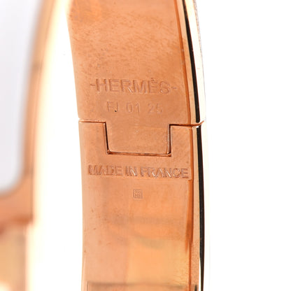 Hermes Enamel Narrow Clic Clac H Bracelet PM White 5 of 6