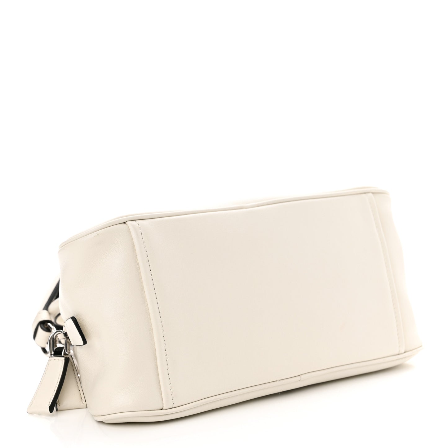Grace Lux Triangle Top Handle Shoulder Bag White