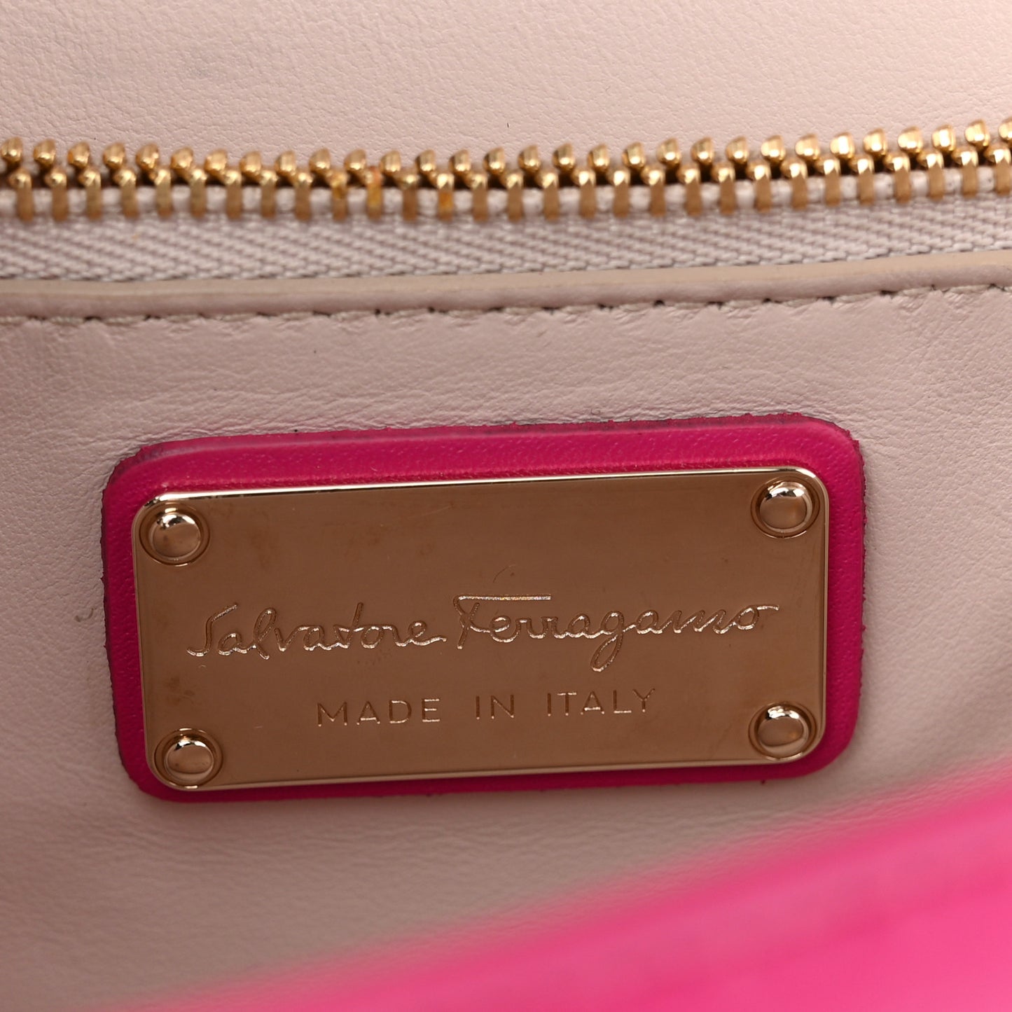 Smooth Calfskin Vara Bow Chain Flap Crossbody Begonia
