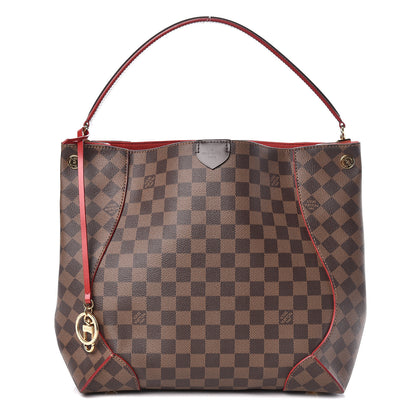 Louis Vuitton Damier Ebene Caissa Hobo Cherry 1 of 11