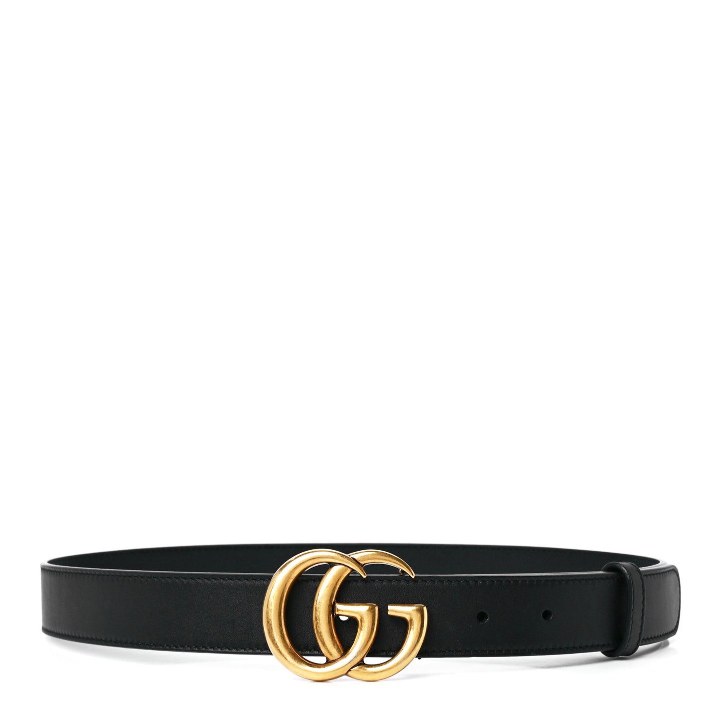 Calfskin Double G 30mm Belt 80 32 Black