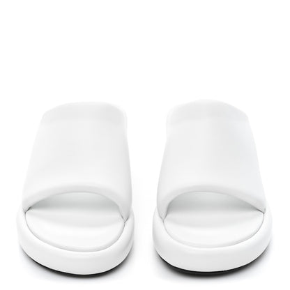 Balenciaga Smooth Nappa Logo Rise Wedge Sandals 39 White Black 2 of 10