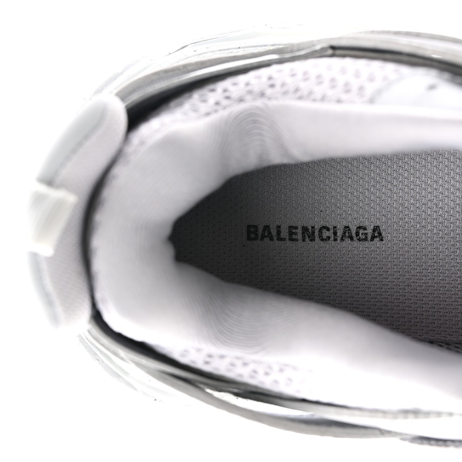 Balenciaga Rubber Mesh Fabric Monocolor Recycled Sole Womens Track Sneakers 35 Medium Grey 7 of 13