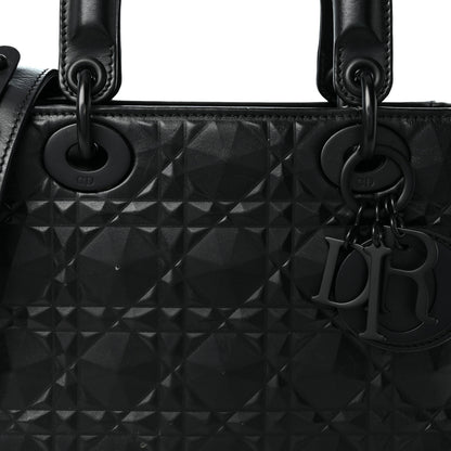 Christian Dior Calfskin Cannage Diamond Small My ABCDior Lady Dior Black 8 of 10