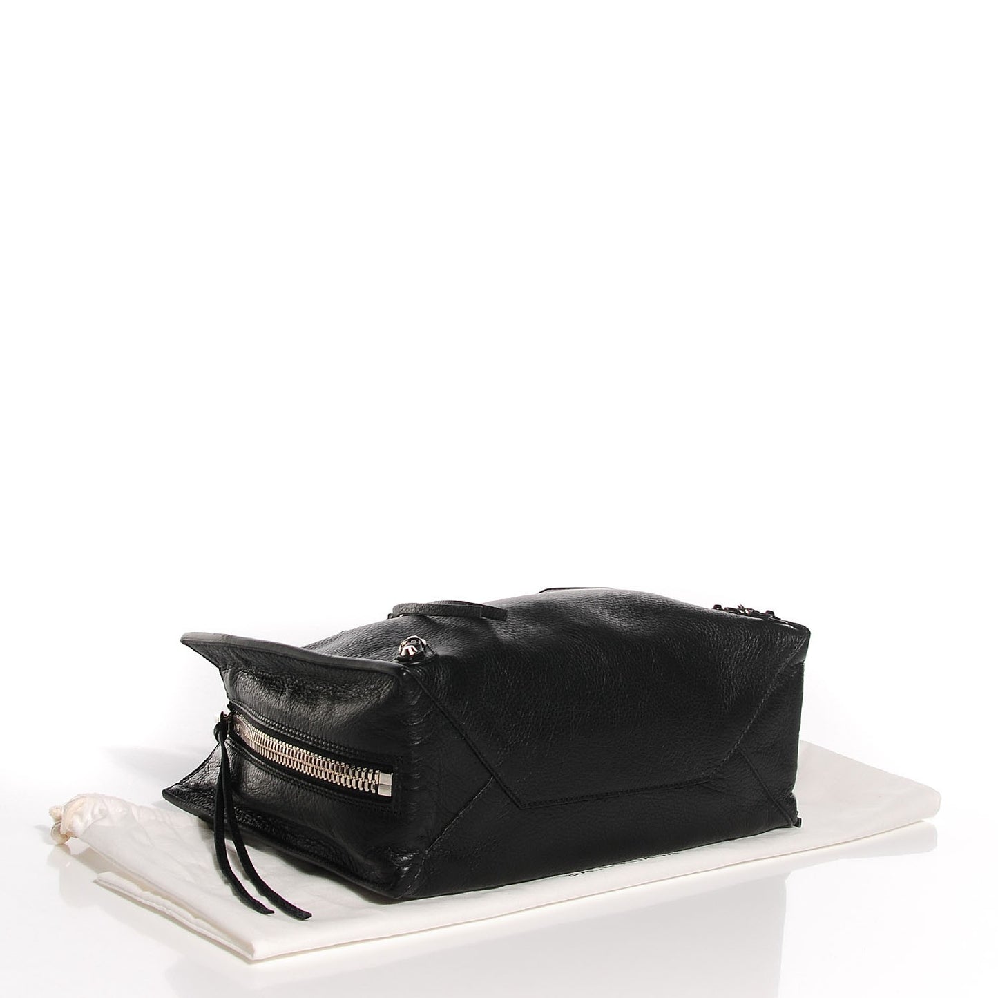 Calfskin Papier Mini A4 Tote Black