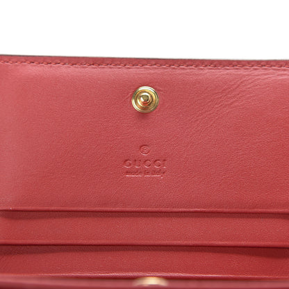 Gucci GG Supreme Monogram Blooms Card Case Beige Blue Navy Hibiscus Red 6 of 7
