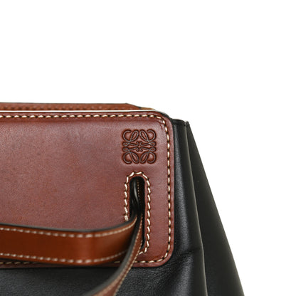 Loewe Boxcalf Lazo Tote Black Tan 7 of 10