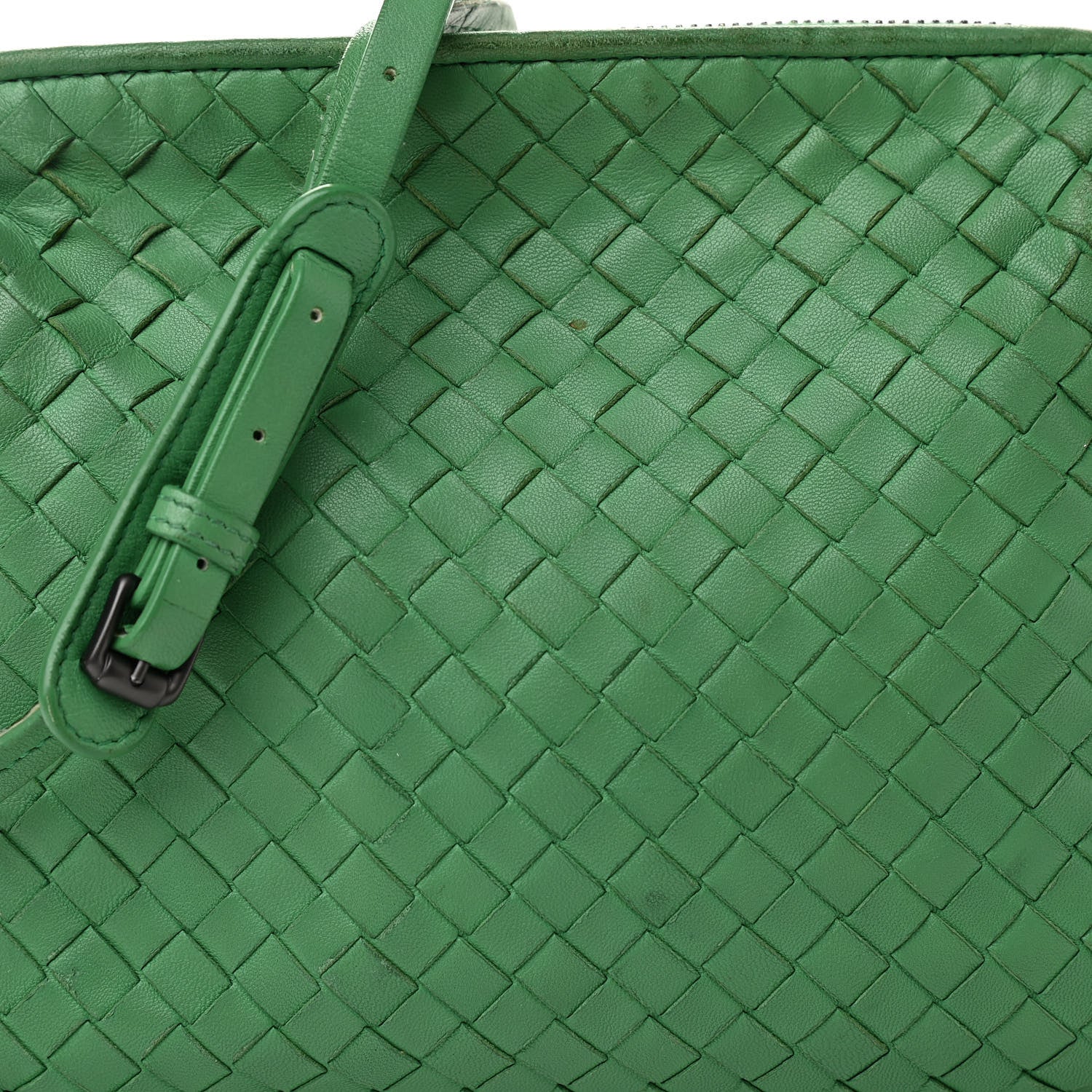 Bottega Veneta Nappa Intrecciato Nodini Crossbody Messenger Green 8 of 17