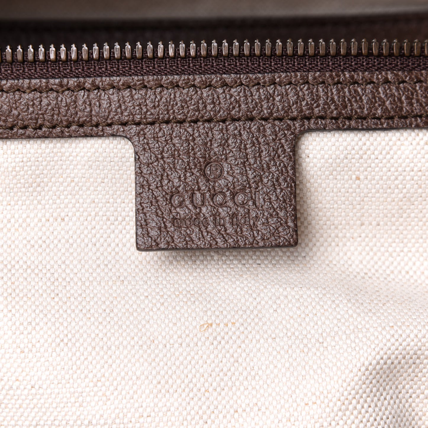 GG Supreme Monogram Textured Dollar Calfskin Web Medium Ophidia Carry-On Duffle Bag Beige Ebony New Acero