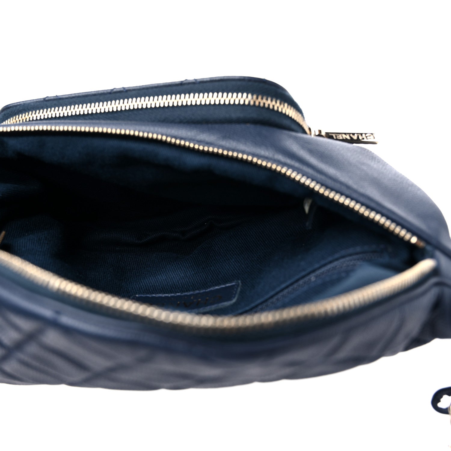 Chanel Caviar Quilted Business Affinity Waist Belt Bag Navy 5 of 10