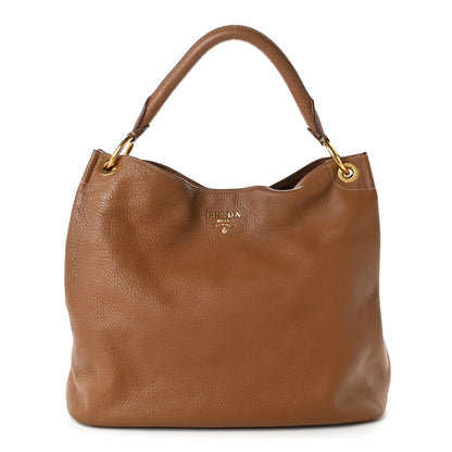 Prada Vitello Daino Hobo Brandy 1 of 13