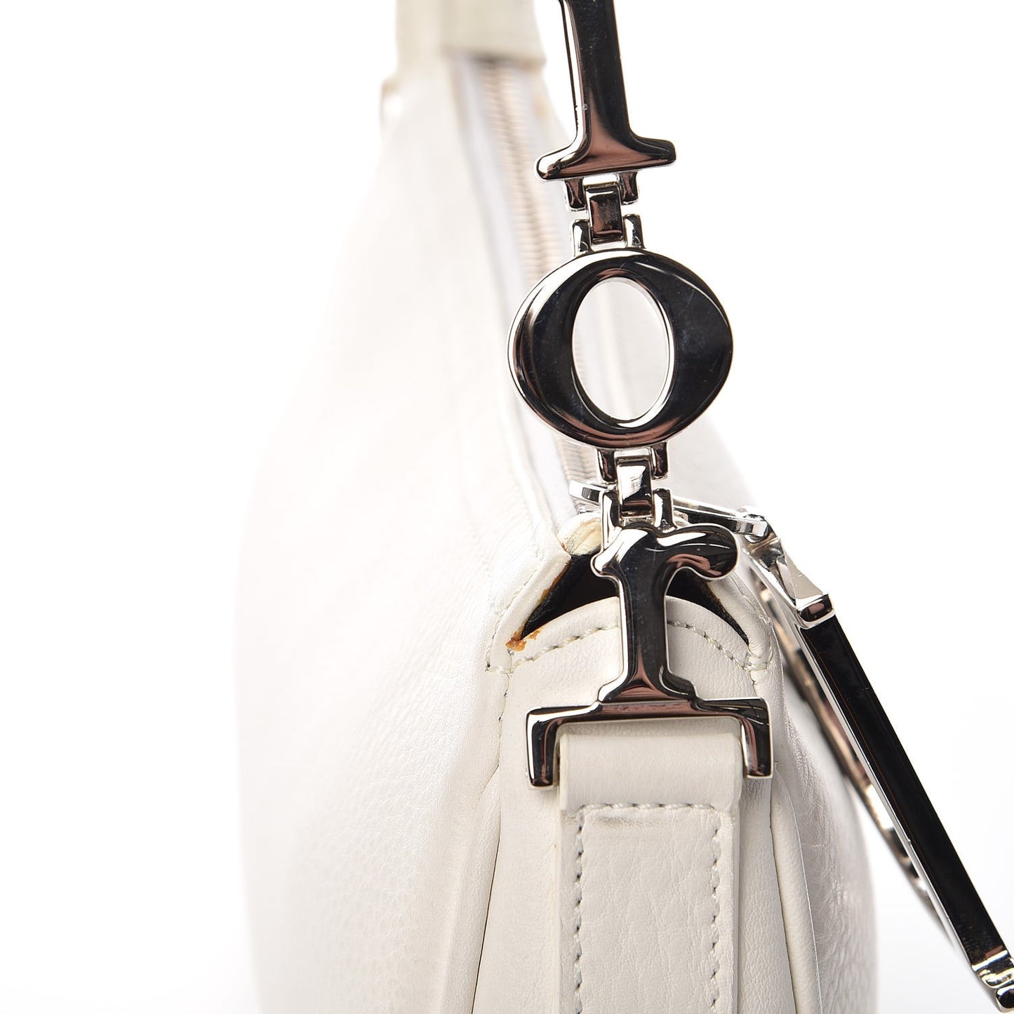 Calfskin Shoulder Bag White