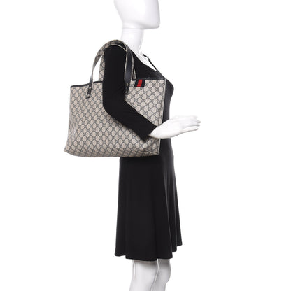 Gucci GG Plus Monogram Medium Signature Web Loop Tote Navy 2 of 9
