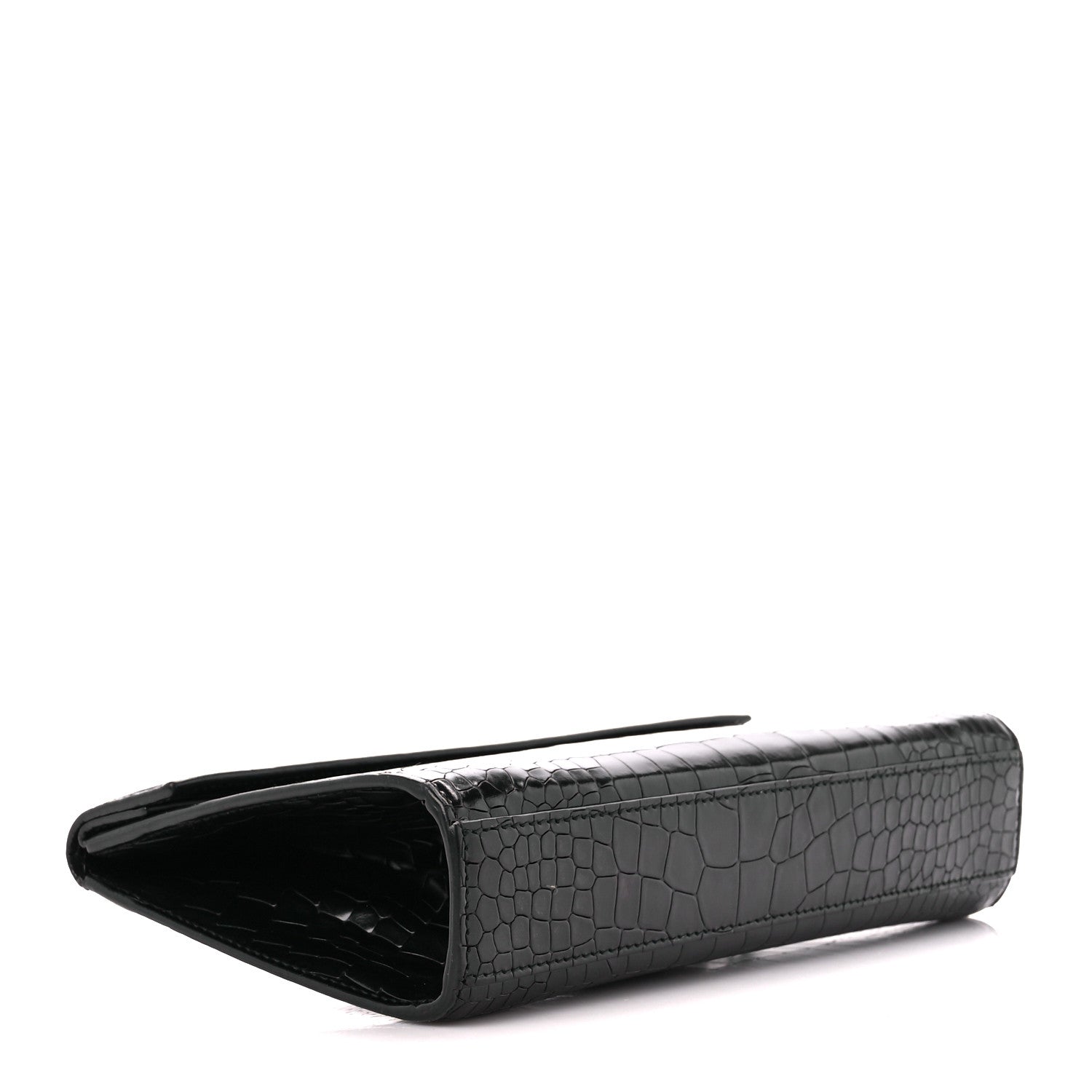 Alaia Crocodile Embossed Pochette Black 4 of 11