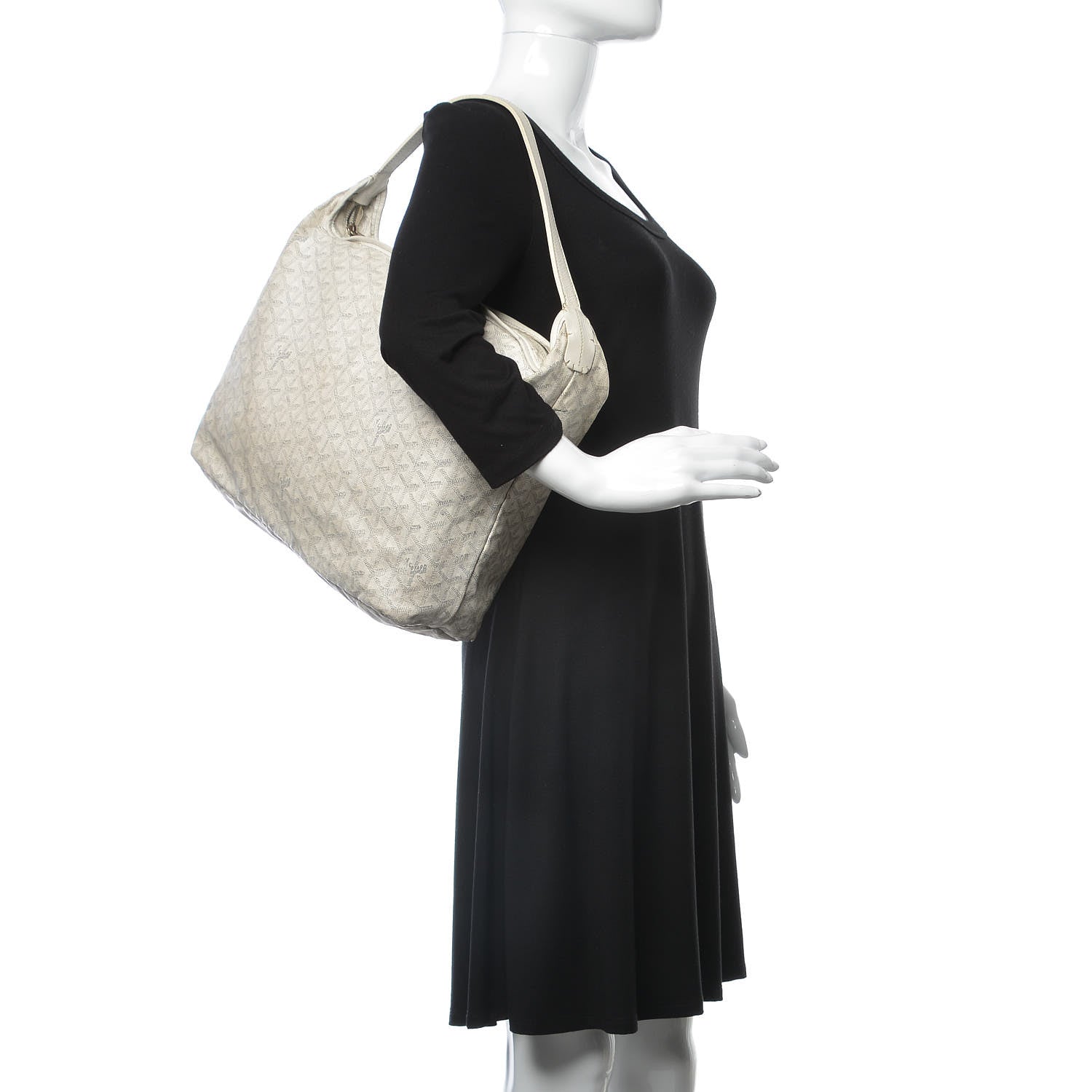 Goyard Goyardine Fidji Zip Hobo White 2 of 26