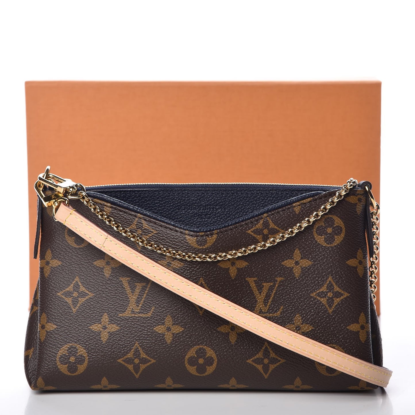 Monogram Pallas Clutch Blue Marine