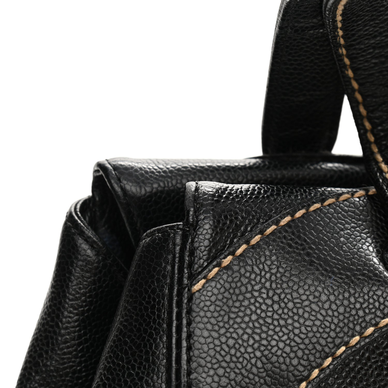 Chanel Caviar CC Stitched Small Tote Black 12 of 12