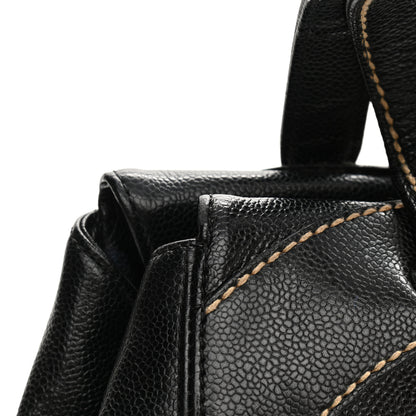 Chanel Caviar CC Stitched Small Tote Black 12 of 12