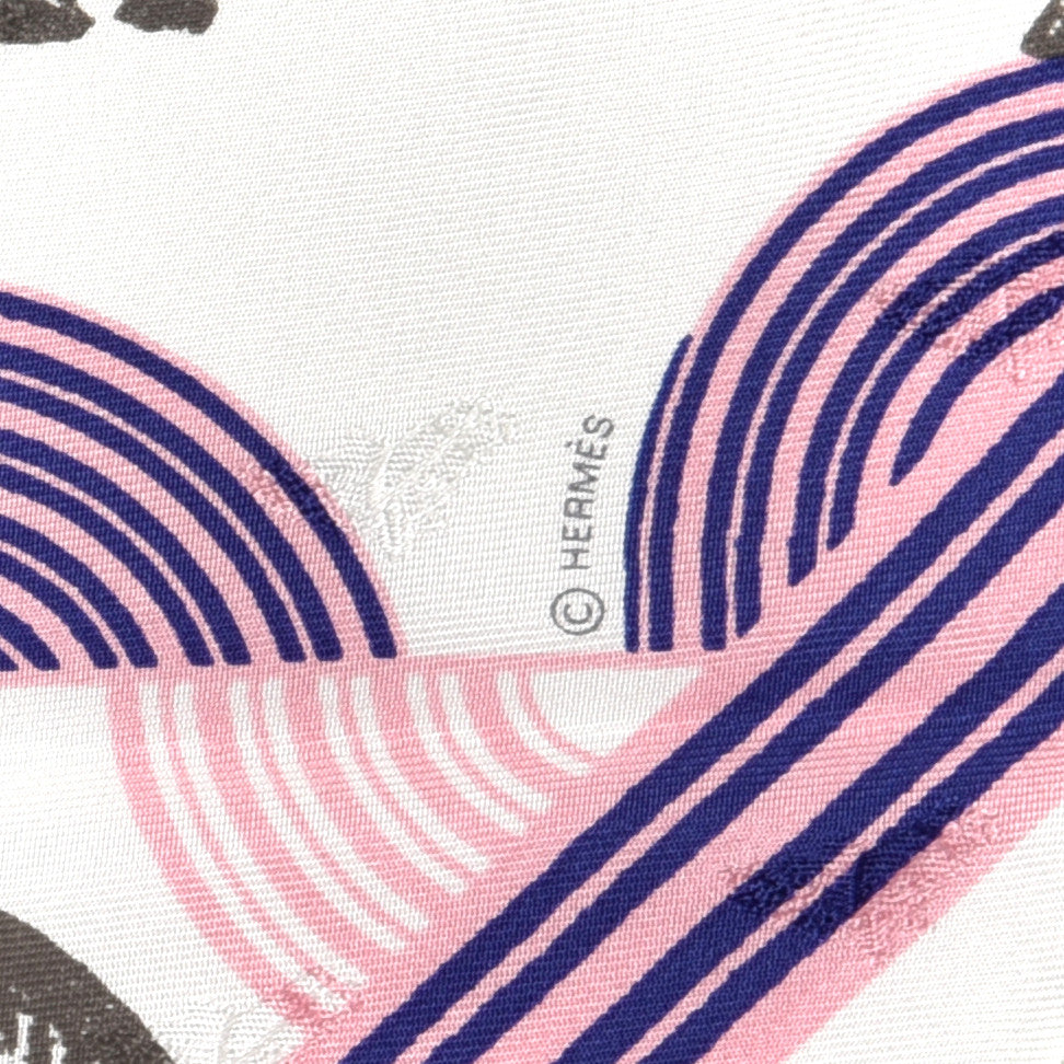 Hermes Silk Garde Robe Pop Charm Triangle Scarf 70 Multicolor White 4 of 5
