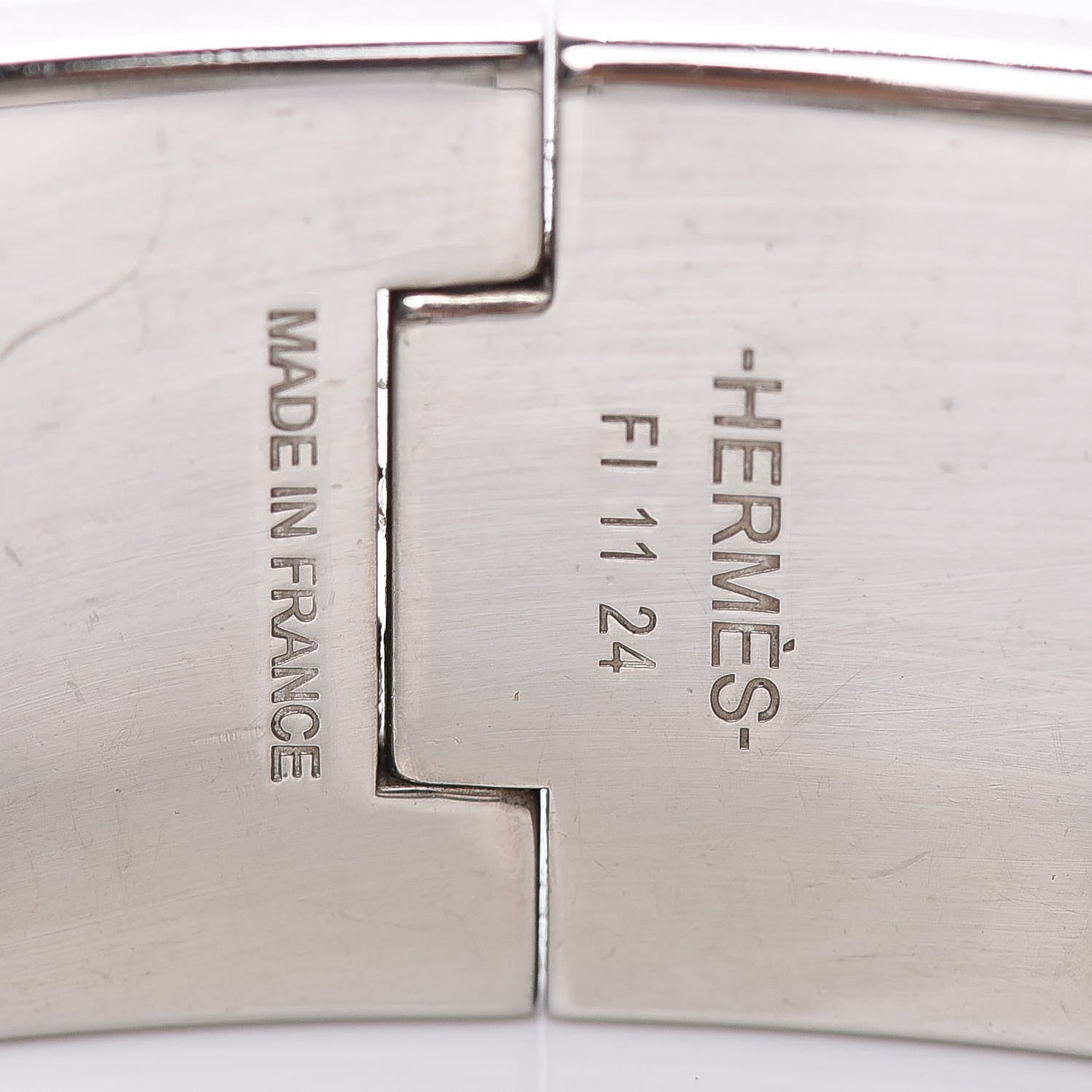 Hermes Enamel Wide Clic Clac H Bracelet GM Black 4 of 4