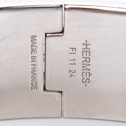 Hermes Enamel Wide Clic Clac H Bracelet GM Black 4 of 4