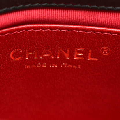 Chanel Shiny Crumpled Calfskin Quilted Small Wavy CC Hobo Black 6 of 11