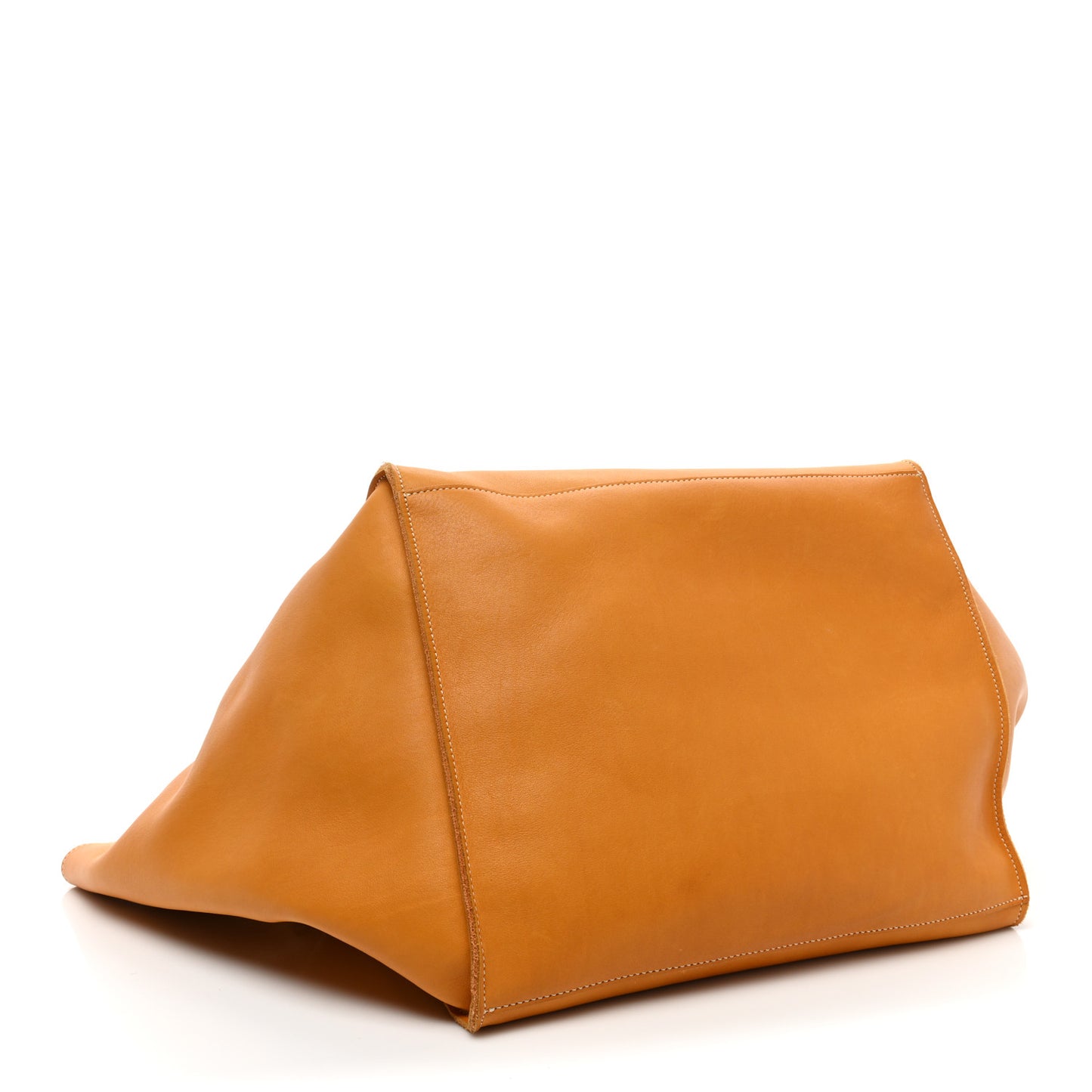Smooth Calfskin Medium Big Bag Dark Yellow