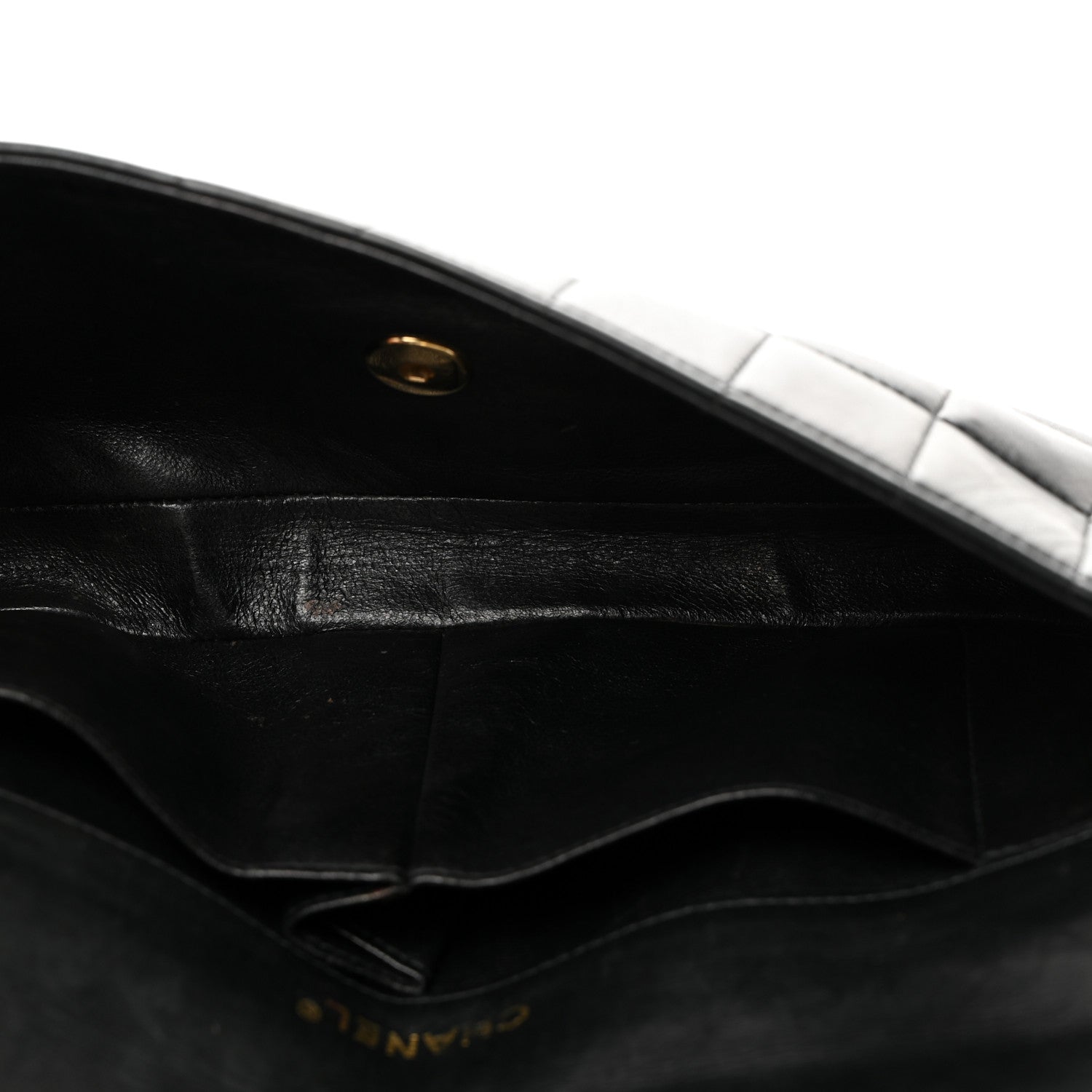 Chanel Lambskin East West Chocolate Bar Flap Black 5 of 10